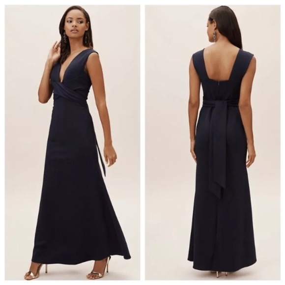 BHLDN Dresses & Skirts - Anthropologie × BHLDN FIRA PLUNGING MAXI DRESS Size 4
